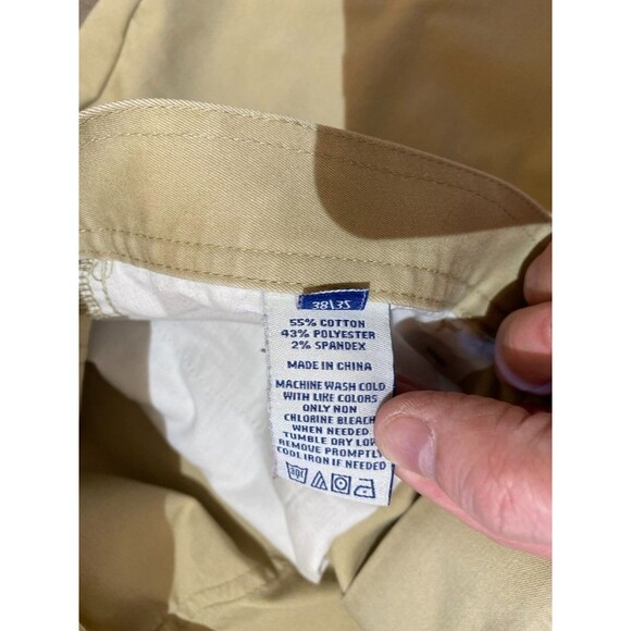 Onward Reserve Chino Pants 38 x 32 Beige Cotton Lightweight Casual Stretch - Picture 12 of 12